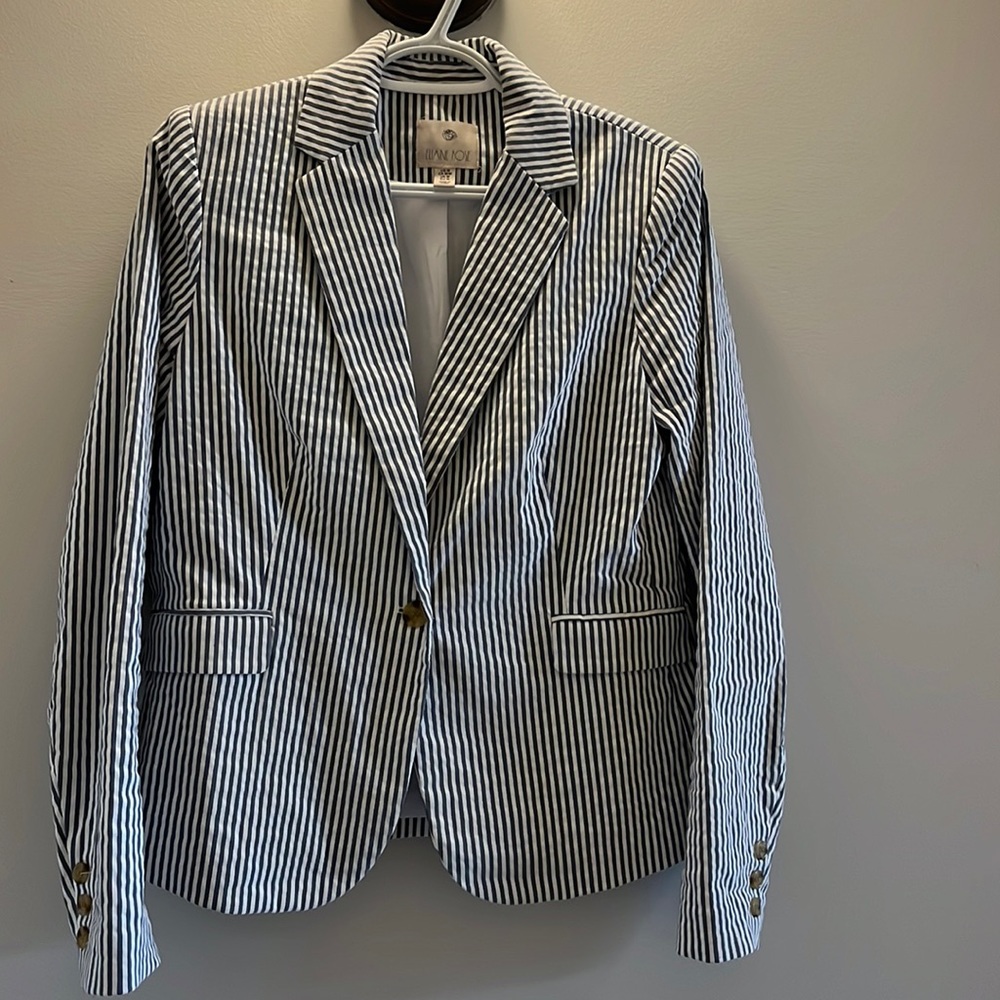 Elaine Rose Striped Blazer - Size Medium